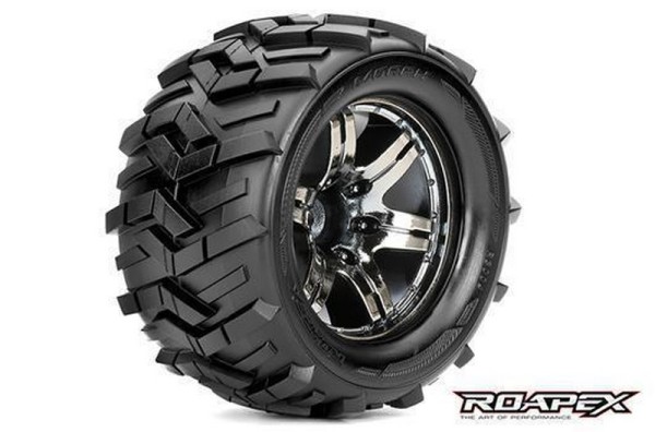 Roapex 1/10 MT Kompletträder - 12mm - Morph (2) Allrounder Reifen