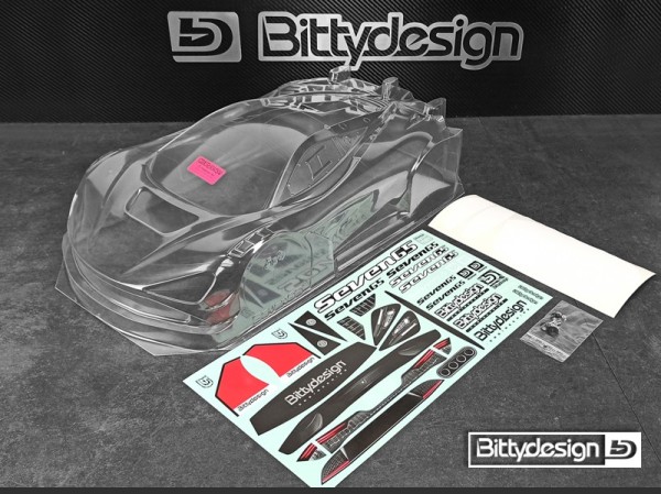 Bittydesign Seven65 1/8 GT clear body 325mm 0.75mm