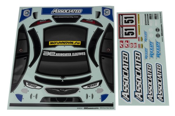 31918 Team Associated Apex2 Sport ST550 Decal Sheet