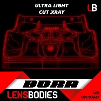 Lens Bodies Bora Karosserie  Xray 1/8 Onroad UL