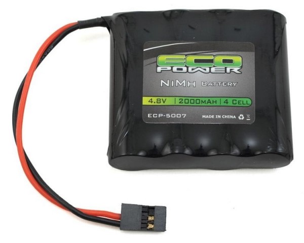 EcoPower 4-Cell 4.8V/2000mAh NiMH AA SBS-Flat Pack