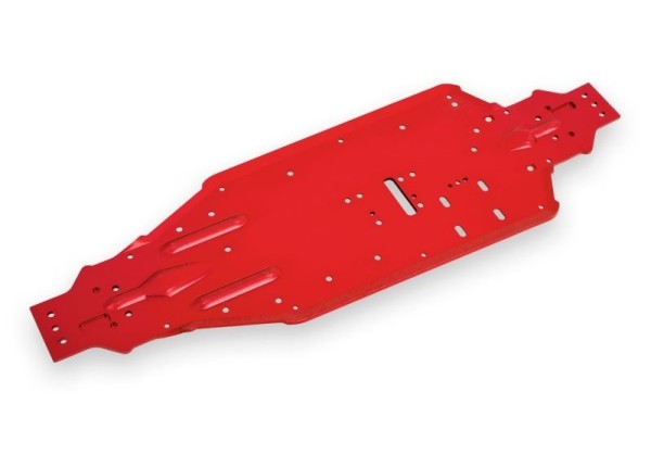 9522R Traxxas Chassis Alu rot eloxiert