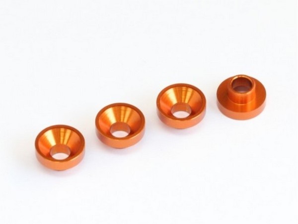 MR33 Aluminum Servo Washer 3,0 x 7,5mm Orange (4)