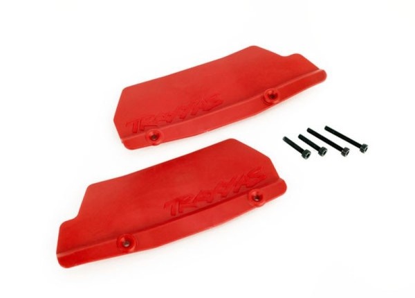 9519R Traxxas Mud-Guards rot l/r + Schrauben