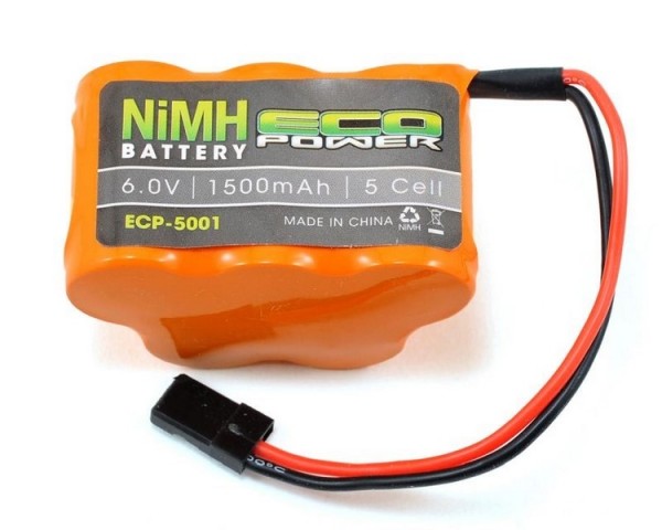 EcoPower 5-Cell NiMH 6.0V/1500mAh Hump Pack