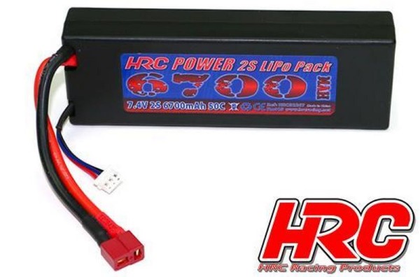 HRC02267D Akku LiPo 2S 7.4V 6700mAh 50C CAR T-Plug
