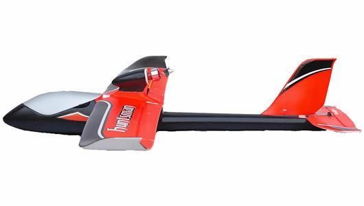 Joysway Huntsman V2 1100mm Motor Segelflugzeug Trainer 2.4G RTF Orange - Mode 2