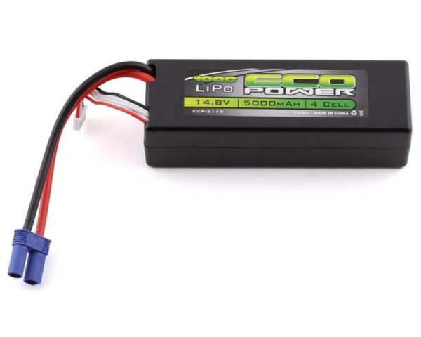 EcoPower 4S 14.8V/5000mAh 100C Hard Case LiPo