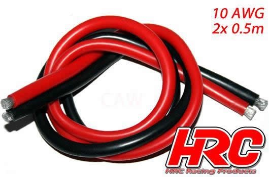 HRC9511 Kabel TSW Pro Racing 10 Gauge / 5.2mm2 Silber