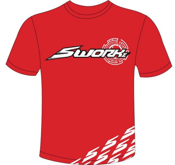 SW9700244XL SWORKz Original Red T-Shirt 4XL