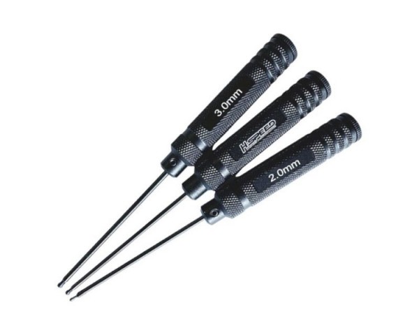 H-Speed Stealth Tools Kugel Innen Sechskantschlüssel Set - 2.0, 2.5, 3.0mm