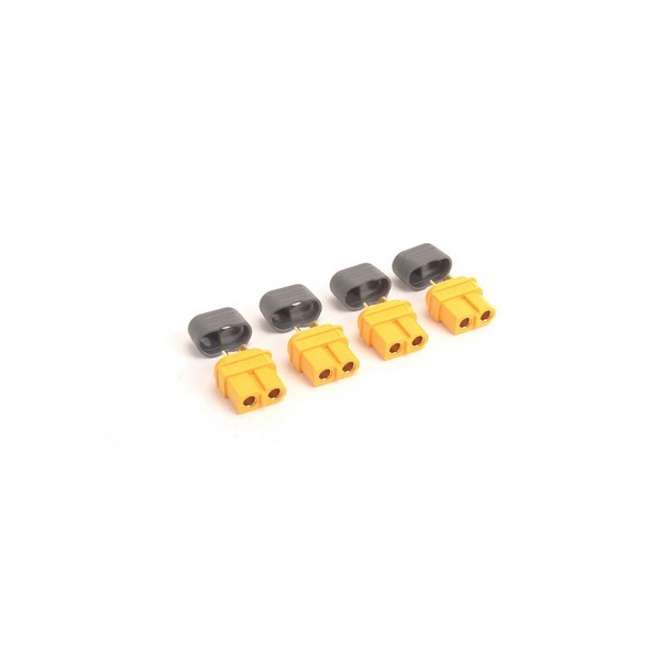 MK2980HF XT60 Plug with Sheath Female Only - 4pcs