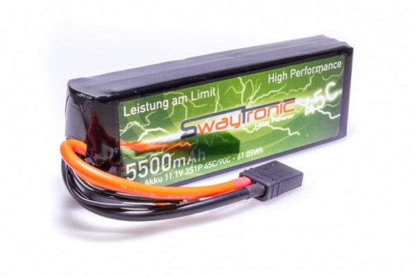 SWAY-TRX LiPo 3S 11.1V 5500mAh 45C/90C - Akku - TRX - Traxxas Stecker