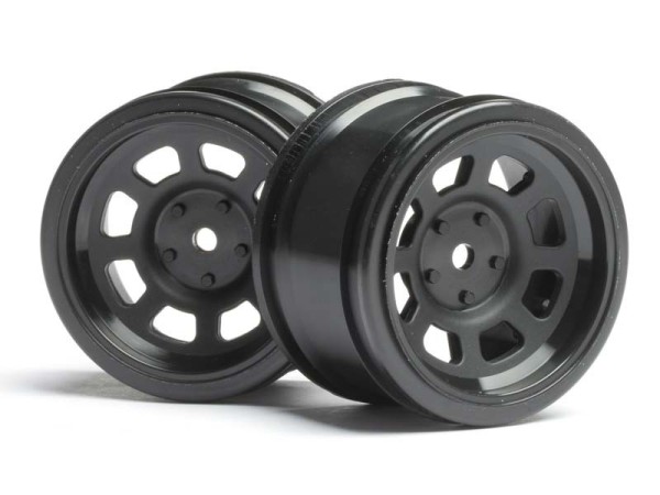 3858 VINTAGE STOCK CAR WHEEL 31mm Black (6mm OFFSE