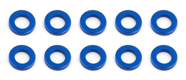 31382 Asso Ballstud Washers 5.5x1.0 mm blue alu