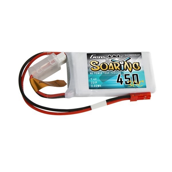 Gens ace Soaring LiPo 2S 7.4V-450-30C(JST)