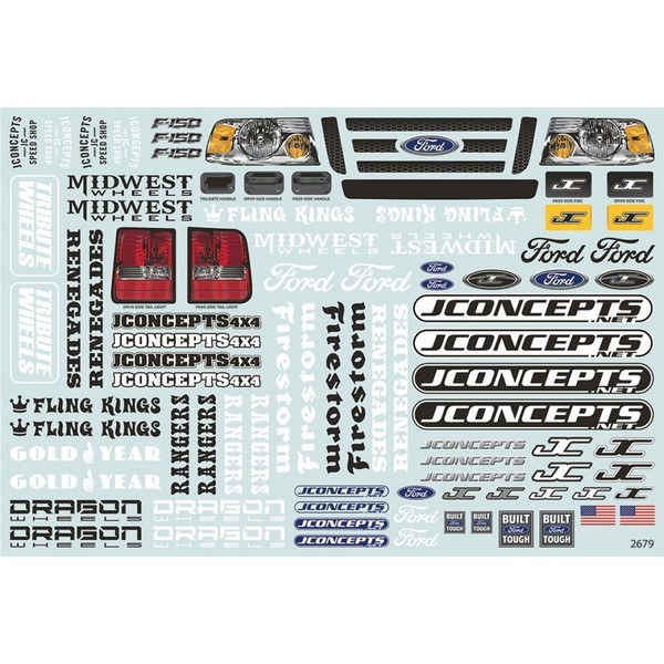 Jconcepts 2008 Ford F-150 SuperCab, MT & Scale body (7.125" width & 13.00" wheelbase)