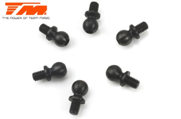 TM503117BK E4 Kugelkopf 5x4mm Schwarz (6 Stk.)