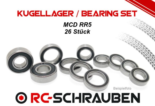 Kugellager Set (2RS) MCD RR5 2RS Kunststoffdichtun