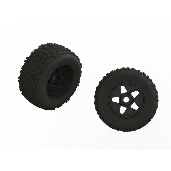 ARA550111 Arrma 1/5 dBoots Back-Flip Big Block Reifen Räder (2)