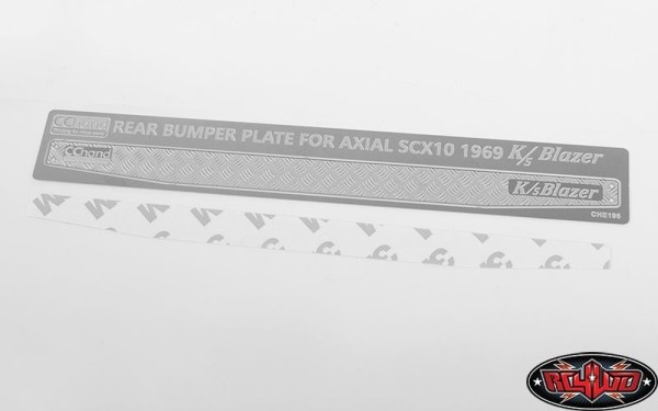 RC4WD Rear Bumper Diamond Plates Axial SCX10II