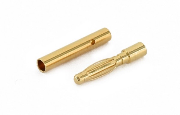 229502 / 11203 MODSTER Goldkontaktstecker 2mm 1 Paar