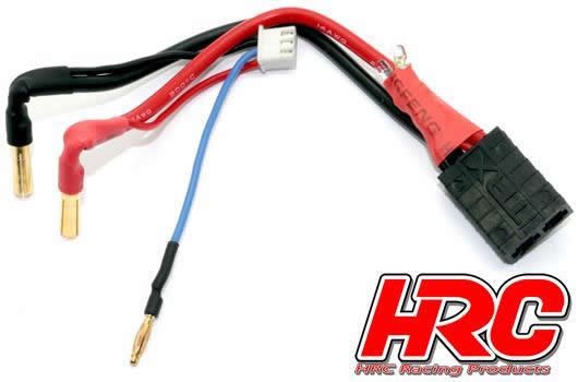 HRC9151TL Ladekabel Polarity Check LED - 4mm Gold TRX Traxxas