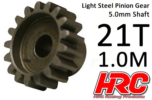 HRC71021 Motorritzel Stahl 21 Z Modul 1 / 5mm