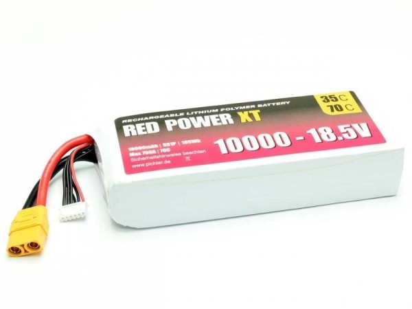 15452 LiPo Akku RED POWER XT 10000 - 18.5V XT90