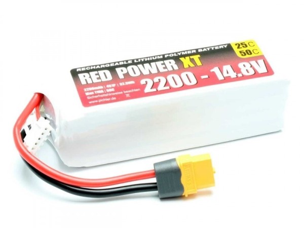 15420 LiPo Akku RED POWER XT 2200 - 14.8V XT60