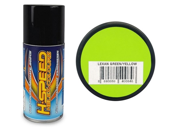 H-Speed Lexan Spray grün-gelb 150ml