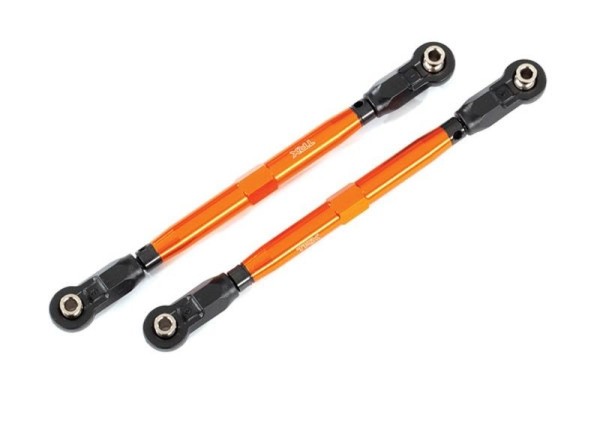 8997A Traxxas Vorspur-Links Wide Maxx Rohr Alu Oange