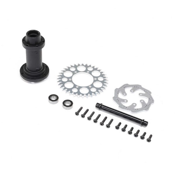 LOS262014 Losi Complete Rear Hub Assembly PM-MX