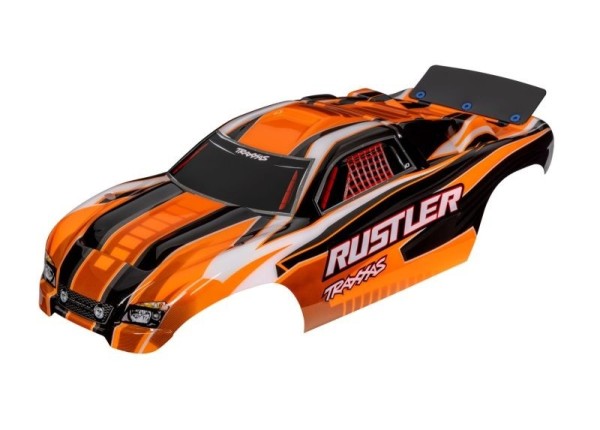 3750T Traxxas Karosserie 2WD Rustler Orange