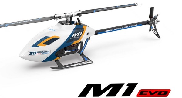 OMP Helikopter M1 EVO Weiss BNF 3D
