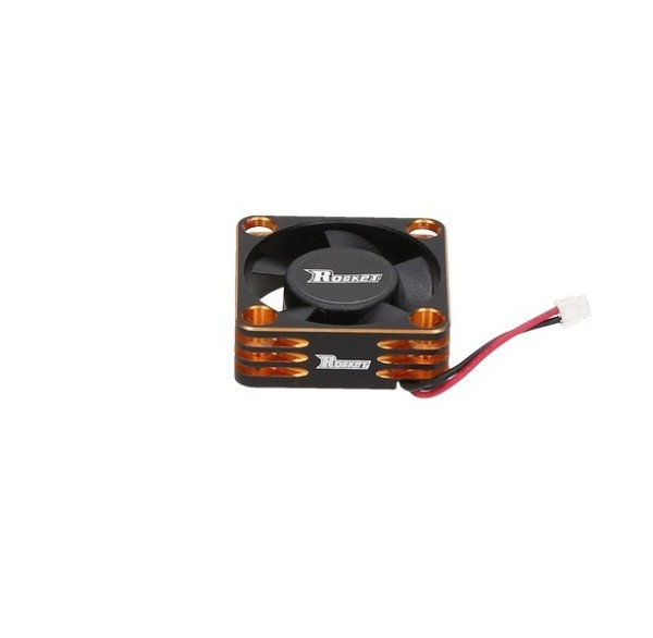 SP-360004-02 Aluminium Lüfter cooling fan 30x30mm ESC 28000rpm 5.8-8.5V Schwarz/Gold